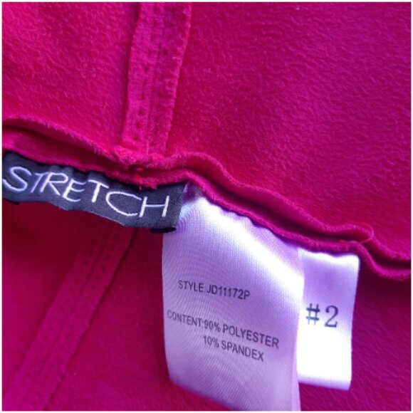 Conrad C SZ 12 Hot Pink Faux Suede Zip Up Women's Jacket - Picture 9 of 13